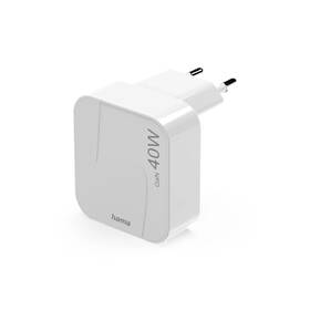Nabíječka do sítě Hama GaN, 2x USB-C PD/QC 40 W bílá

 obrázek produktu 1 z 6