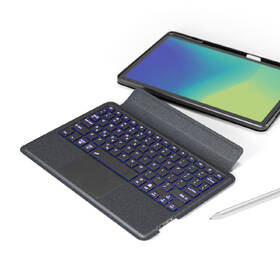 Pouzdro na tablet s klávesnicí Spello by Epico s podsvícenou klávesnicí na Xiaomi 6/Pro/Pro 2023 11″ - CZ černé

 obrázek produktu 3 z 11