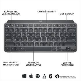 Klávesnice Logitech MX Keys Mini, US - grafitová 

 obrázek produktu 4 z 9