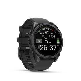 Chytré hodinky Garmin fenix 8 47 mm AMOLED - Slate Gray / Black Silicone Band 
