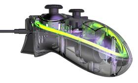 Gamepad Canyon GPW-02 RGB 5v1 (Nintendo Switch, iOS 13.0, Android, PC, PS3) průhledná
