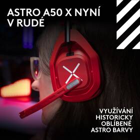Headset Logitech G Astro A50 X Lightspeed Wireless + Base Station červený

 obrázek produktu 15 z 20