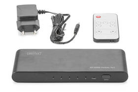 HDMI rozbočovač Digitus 4K HDMI Switch, 5x1 
