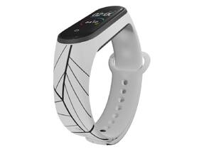 Řemínek Mi-Band na Xiaomi Mi Band 5/6 - motiv Mnohoúhelníky, bílý 

 obrázek produktu 2 z 3