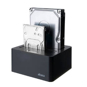 Box na HDD AKASA DuoDock X3 HDD/SSD, USB 3.1, 2.5" a 3.5", pro 2 disky současně 

 obrázek produktu 4 z 4