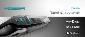 Akumulátorový vysavač Concept VP4350 Wet & Dry Riser, 7,4 V černý

 obrázek produktu 8 z 8