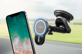 Držák na mobil FIXED MagClick XL s podporou MagSafe, na sklo nebo palubní desku, 15W černý

 obrázek produktu 10 z 11