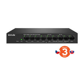 Router Tenda G0-8G-PoE - Gigabit PoE Router černá barva
