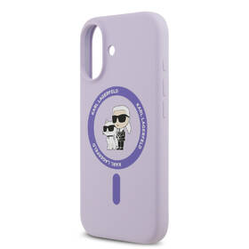 Kryt na mobil Karl Lagerfeld Liquid Silicone Karl and Choupette MagSafe na Apple iPhone 17 fialový

 obrázek produktu 5 z 7