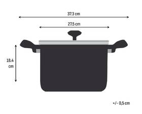 Hrnec s poklicí Tefal E3366355 XL, 26 cm nerez

 obrázek produktu 1 z 9