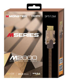 Kabel Monster HDMI 2.0 M2 UHD High Speed 5 m černý/zlatý

 obrázek produktu 8 z 9
