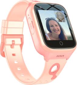 Chytré hodinky Carneo GuardKid+ 4G Platinum dětské růžová barva
