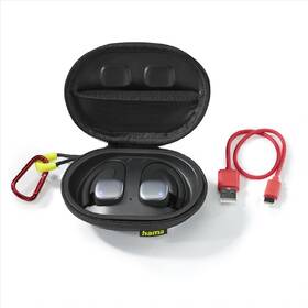 Sluchátka Hama Bluetooth Spirit Athletics s clipem, pecky, nabíjecí pouzdro černá

 obrázek produktu 6 z 8