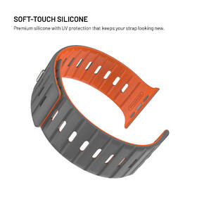 Řemínek FIXED Silicone Magnetic Strap na Apple Watch 44/45/46/49mm šedý

 obrázek produktu 5 z 6