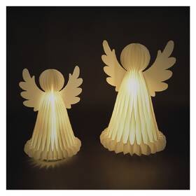 LED dekorace EMOS papírový andělé se stojánkem, 20LED, 28/38 cm, teplá bílá (2 ks) 

 obrázek produktu 8 z 8