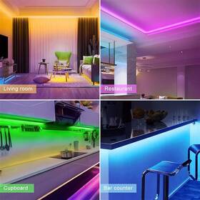 LED pásek Solight Wifi Smart, RGB, 5m, sada s adaptérem a dálkovým ovladačem 

 obrázek produktu 6 z 6