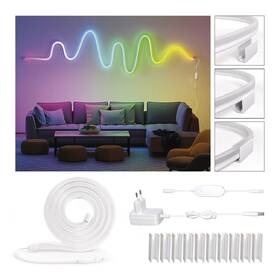 LED pásek EMOS GoSmart Neon, RGB, WiFi, BT, 3 m bílý

 obrázek produktu 5 z 7