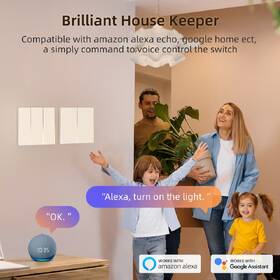 Vypínač IMMAX NEO SMART Aria 2-tlačítkový, Wi-Fi, 230V, Tuya bílý

 obrázek produktu 12 z 15