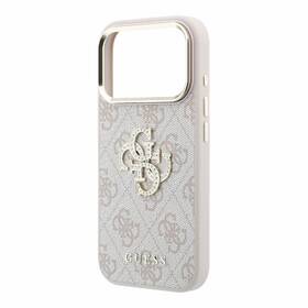 Kryt na mobil Guess PU 4G Strass Metal Logo na Apple iPhone 18 Pro růžový

 obrázek produktu 1 z 6