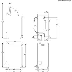 Pračka Electrolux EW6TN3262C bílá barva
