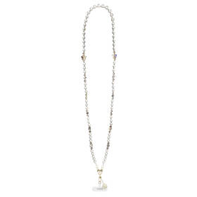 Popruh na krk Guess Crossbody Pearl and 4G Charm bílý

 obrázek produktu 1 z 4