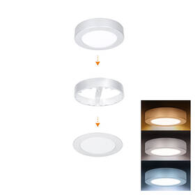 Stropní svítidlo Solight WD240-S 12 W, 3CCT, průměr 17 cm stříbrné

 obrázek produktu 2 z 7