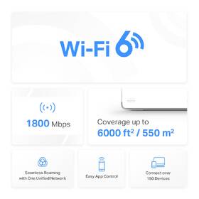 Komplexní Wi-Fi systém Mercusys Halo H70X (3-pack), WiFi6 Mesh 

 obrázek produktu 4 z 7