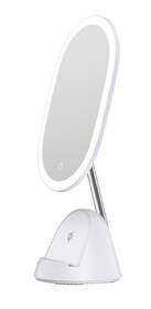 Stolní lampička IMMAX LED kosmetické zrcátko FACE 3v1, stojánek s Qi nabíjením 18W bílá

 obrázek produktu 4 z 15