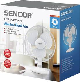 Ventilátor stolní Sencor SFE 3027WH-EUE3 bílý

 obrázek produktu 6 z 6