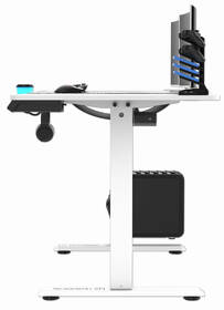 Herní stůl ULTRADESK LEVEL V2 WHITE, 140×68cm, 72-117cm, XXL mouse pad bílý

 obrázek produktu 5 z 14