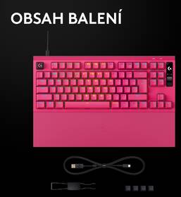 Klávesnice Logitech PRO X2 RAPID, US INT'L růžová

 obrázek produktu 14 z 14