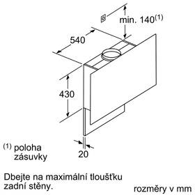 Odsavač par Bosch DWF97RV60 černá barva
