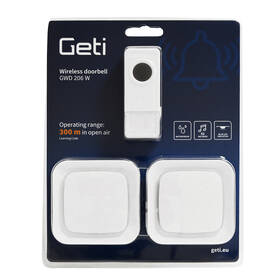 Zvonek bezdrátový Geti GWD206 W bílý

 obrázek produktu 3 z 4