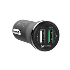 Adaptér do auta GoGEN CHQ 27, 2x USB, 2,4A s funkcí rychlonabíjení QC 3.0, 18W černá

 obrázek produktu 3 z 3