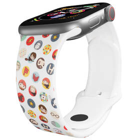Řemínek Harry Potter na Apple Watch 42/44/45/49 mm - motiv charms 6, bílý 

 obrázek produktu 2 z 3