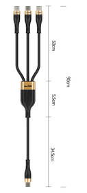 Kabel WG 3v1 USB-C/ 3xUSB-C, 90 cm černý

 obrázek produktu 1 z 1