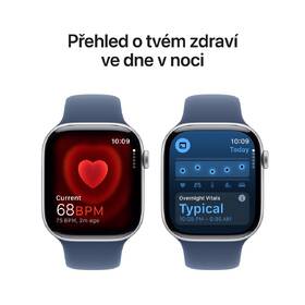 Chytré hodinky Apple GPS + Cellular 46mm pouzdro ze stříbrného hliníku - denimový sportovní řemínek - M/L 

 obrázek produktu 4 z 8
