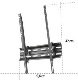 Držák TV Hama 220810, nástěnný, výklopný, pro úhlopříčky 32" až 65", max. nosnost 35 kg černý

 obrázek produktu 1 z 4