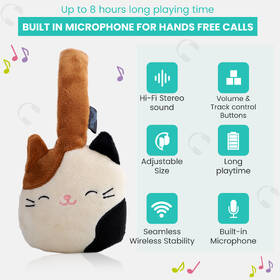 Sluchátka Lazerbuilt Squishmallows Plush Bluetooth - Cam hnědá

 obrázek produktu 4 z 13
