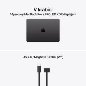Notebook Apple 14" PROLED XDR M5 Max 18×CPU 32×GPU, 36 GB, 2 TB - vesmírně černý CZ 

 obrázek produktu 8 z 8