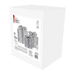 LED dekorace EMOS 72 LED dárky, 3 velikosti, vnitřní, studená bílá, časovač 

 obrázek produktu 4 z 4