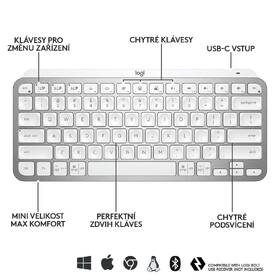 Klávesnice Logitech MX Keys Mini, US šedá

 obrázek produktu 4 z 8