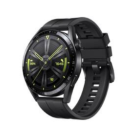 Chytré hodinky Huawei Watch GT 3 46 mm (Active) - Black + Black Fluoroelastomer Strap 

 obrázek produktu 1 z 5