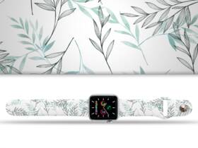 Řemínek Mi-Band na Apple Watch 42/44/45/49 mm - motiv Akát, bílý 

 obrázek produktu 1 z 3