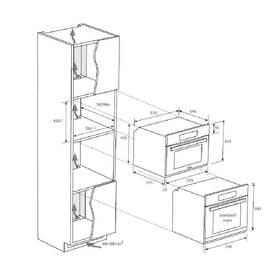 Kompaktní trouba Haier HWO45NM6OXB2 černá barva
