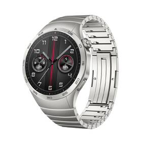 Chytré hodinky Huawei Watch GT 4 46mm - Silver + Stainless Steel Strap 

