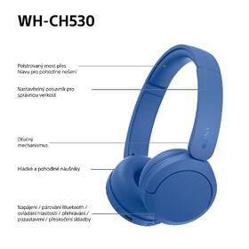 Sluchátka Sony WH-CH530 modrá

 obrázek produktu 13 z 15