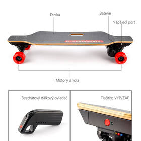 Longboard elektrický ELJET® double drive 

 obrázek produktu 5 z 5