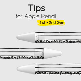 Hroty doodroo pro Apple Pencil 1st-2nd Gen, 3 ks bílý

 obrázek produktu 1 z 3