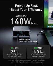 Nabíječka do sítě Anker Prime Charger 250W, USB-C/USB, GaN černá

 obrázek produktu 2 z 5